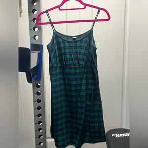 wild fable green plaid mini dress